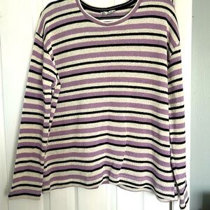 Zara sweater top , terry cloth material